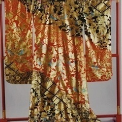花嫁打掛　正絹　金箔　友禅　鳳凰　定価60万の画像