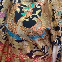 花嫁打掛　正絹　金箔　友禅　鳳凰　定価60万の画像