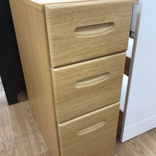 ★ジモティ割あり★  チェスト 木目 H75×W30×D61 クリーニング済み KJ2867