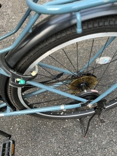 【取引中】自転車　26インチ　オートライト　6段変速