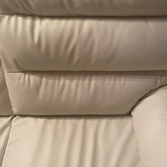 ソファー　白 3人掛けの画像