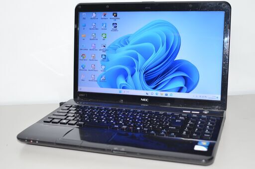 中古ノートパソコン Windows11+office NEC LS150/F Pentium B950/HDD750GB/メモリ4GB/HDMI/15.6インチ/無線/DVDマルチ/便利なソフト多数 13,800円
