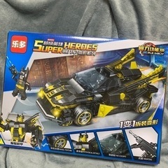 レゴ 互換 BATMAN HEROES 変身ロボットモデルバックバットモービルの画像