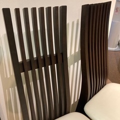 2点セット ハイバックチェア ダイニングチェアの画像