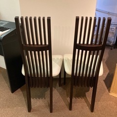 2点セット ハイバックチェア ダイニングチェアの画像