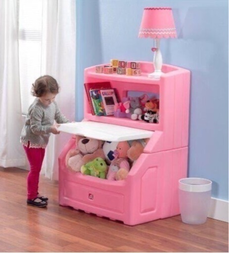 レア　STEP2 リフト＆ハイド ブックケース ストレージ チェスト ピンク