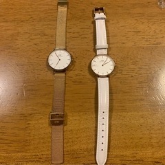 ✨Daniel Wellington✨2個セット ジャンク (稼動品) ゴールドメッシュバンドの画像