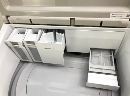 格安美品✨2021年製　Panasonic縦型洗濯乾燥機　ガラストップ　設置可