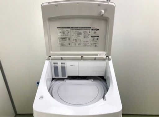 格安美品✨2021年製　Panasonic縦型洗濯乾燥機　ガラストップ　設置可