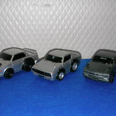 ■プルバックカー■スカイライン9台■ ケンメリ/ハコスカ/GTR■ケース付き■美品です！■SKYLINEの画像