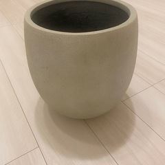 テラニアスバルーン10号鉢、植木鉢、観葉植物、白色、30センチ、軽量の画像