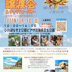 10月15日 秋のびわこ譲渡会　（予備日10月22日）