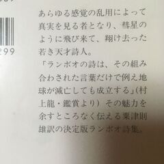 【直接とりに来て頂ける方優先】ランボー　詩集　文庫本の画像