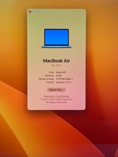 Mac macbook pro M1 2020