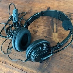 マイク付きヘッドホン　USB端子