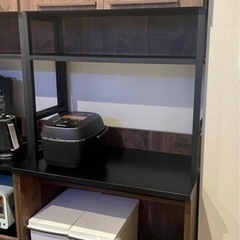 [値下げ】食器棚　キッチンボード　ゴミ箱上ラックの画像