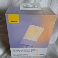 ☆Baseus モバイルバッテリー 5200mAh◆見た目もかわいいパープルの画像