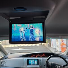 エスティマ　2.4アエラスＳパッケージ　4ＷＤ　H19　車検6/9　走行85000ｋ　両側パワースライド　純正ＨＤＤナビ＆フルセグＴＶ　フリップダウンモニター　カラーバックカメラ　ＥＴＣ　純正エアロ＆17ＡＷスタッドレスタイヤ　　クリアテール　8人乗の画像