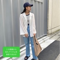 お値下げ　タグ付き　 Kastane 定価7,590円　フレア袖シアージャケットの画像