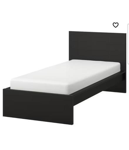 IKEA シングルベッド マルム 3点セット ブラウン