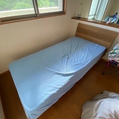 【取引中】無印良品のスノコ＆マットレスベッド