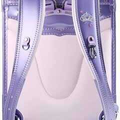 【新品】女の子ランドセル 王冠モデル 6年保証 全国送料無料 スクールバック 小学生通学カバン パールパープルの画像