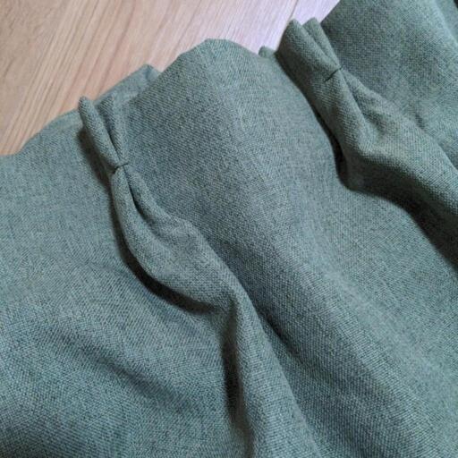 【値下】無印良品　カーテン　深緑