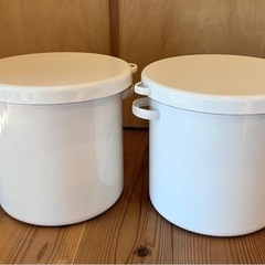 野田琺瑯　ホーロー容器 24cm  2個