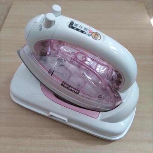 【未使用】コードレススチームアイロン　ナショナル　2005年製　持ち手収納ケース付き