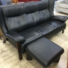 値下げ致しました！！✨本革❗️高級感バツグン❗️ゆったり座れます❗️