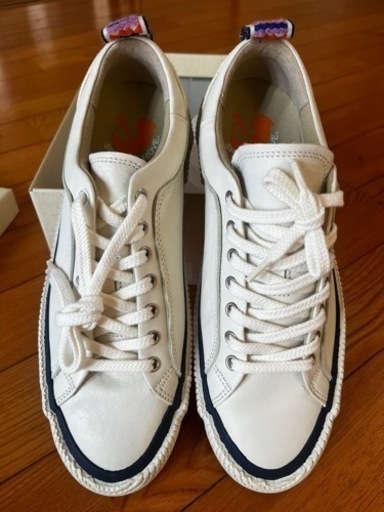 [新品] スピングルムーブ レザー スニーカーS チロリアンテープSPM-253