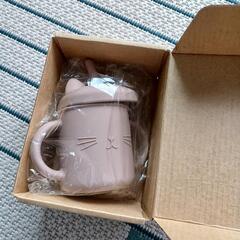 猫型　シリコン　ストローマグカップ　未開封の画像