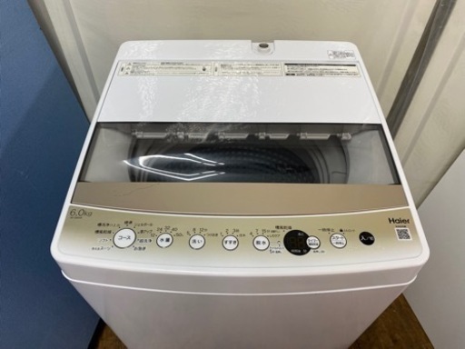 I372 ? 2021年製♪ Haier 洗濯機 （6.0㎏) ⭐ 動作確認済 ⭐ クリーニング済