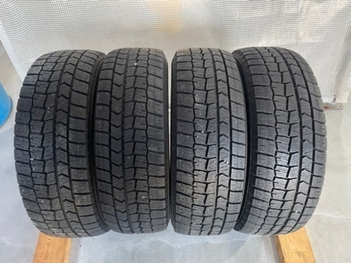 195/65R15 2019年製 バリ溝 WM02 ダンロップ 中古 4本 スタッドレス