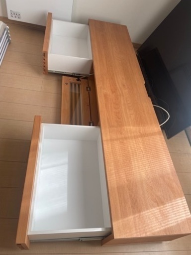 【大川家具】天然木テレビ台