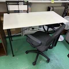 パソコンデスク チェア セット ホワイト ブラック 