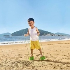 Hape 砂場　海遊び　cap step キャットステップ　猫　足跡の画像