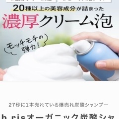 b'ris ビーリス オーガニックスパークリングシャンプー 200g　濃密炭酸泡で頭皮をディープクレンジングの画像