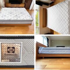 【受渡者決定】シーリージャパン　ダブルベッド　マットレスの画像