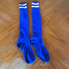 サッカー靴下　ブルー　美品