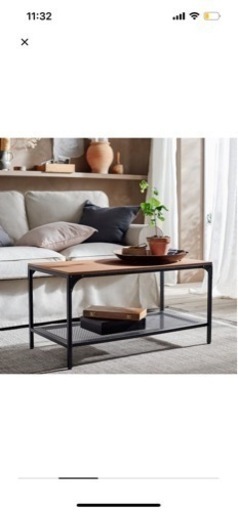 IKEA フィエルボ コーヒーテーブル ブラック 90×46cm