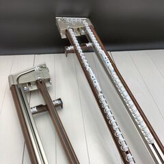 ◆O-2411KA12◆カーテンレール◆ダブル◆390cm◆ブラウン◆