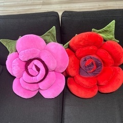 NICI クッション　薔薇　2個セット