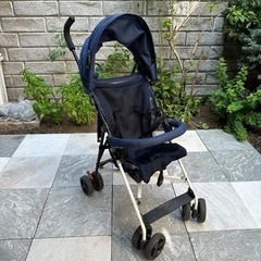 B型ベビーカー 紺色