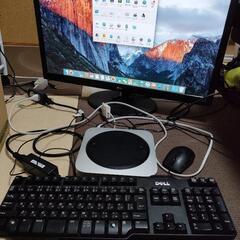 【新送料無料】さらに！さらに！値下げしました！MacMini corei5  2,5hzメモリ4gb　ディスプレイ27インチ、キーボード、マウスセットの画像