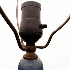 23T423_ジ7 美品 ブルー＆ホワイト シノワズリ テーブルランプ 間接照明 陶器 卓上 インテリア 大型 ナイトランプの画像
