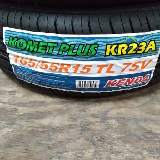 9/19終 KENDA 165/55R15 TL 75V ノーマルタイヤ ゴム部分のみ 菊TK