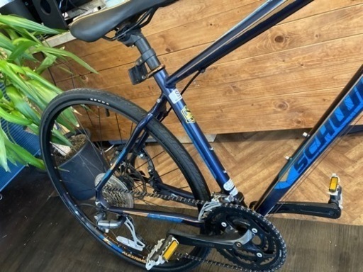 【チェーン新品！SCHWINN super sport2ディスクブレーキ】3×8速　700×32cクロスバイク　マットネイビー　名古屋