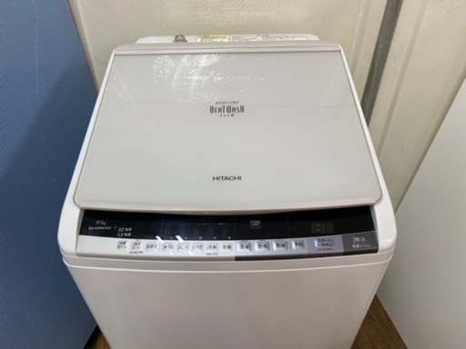 I587 ? 大容量洗濯乾燥機！ HITACHI （洗濯：9.0㎏ 乾燥：5.0㎏） ⭐ 動作確認済 ⭐ クリーニング済