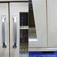 木製　食器棚　ガラス戸　キャビネット　収納棚　ガラスキャビネット　戸棚　本棚　下駄箱　収納家具　飾り棚　整理棚の画像